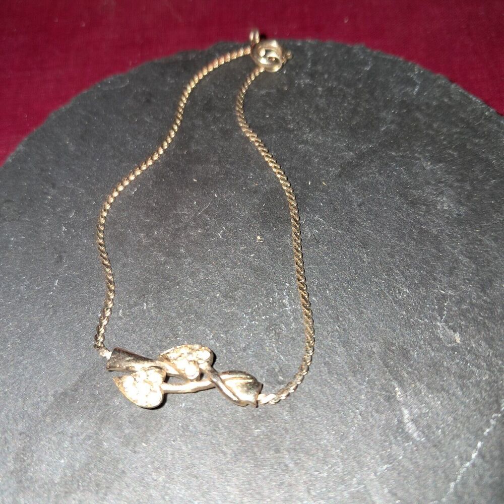 Goldtone And Rhinestone Bracelet